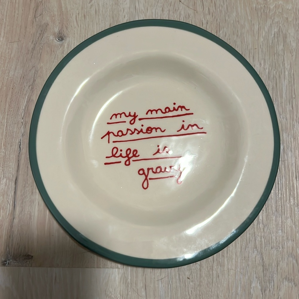 Laetita Rouget Plate. “my main passion in life is gravy”